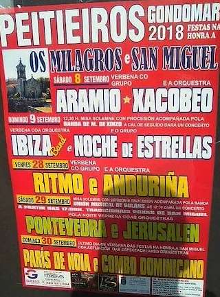 Fechas, información, programa, cartel, imágenes, mapa y ubicación de San Miguel de Peitieiros  en  Gondomar