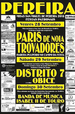 Fechas, información, programa, cartel, imágenes, mapa y ubicación de San Miguel de Pereira  en  O Pino