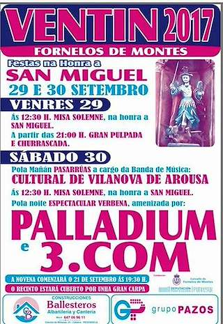Fechas, información, programa, cartel, imágenes, mapa y ubicación de San Miguel de Ventín  en  Fornelos de Montes