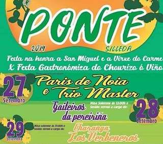 Fechas, información, programa, cartel, imágenes, mapa y ubicación de San Miguel e Virxe do Carme - X Festa do Chourizo ó Viño  en  Silleda