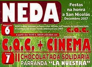 Fechas, información, programa, cartel, imágenes, mapa y ubicación de San Nicolás   en  Neda