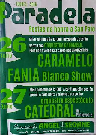 Fechas, información, programa, cartel, imágenes, mapa y ubicación de San Paio de Paradela (2024)  en  Toques