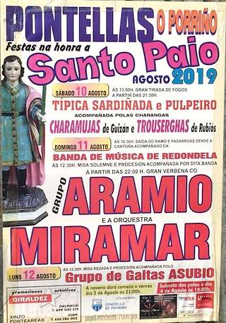 Fechas, información, programa, cartel, imágenes, mapa y ubicación de San Paio de Pontellas  en  O Porriño