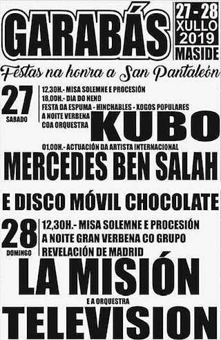 Fechas, información, programa, cartel, imágenes, mapa y ubicación de San Pantaleón de Garabás  en  Maside