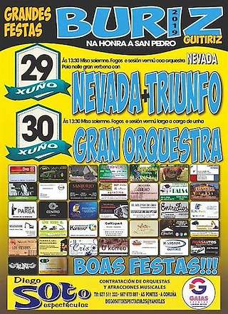 Fechas, información, programa, cartel, imágenes, mapa y ubicación de San Pedro de Buriz (2024)  en  Guitiriz