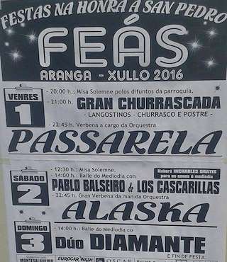 Fechas, información, programa, cartel, imágenes, mapa y ubicación de San Pedro de Feás (2024)  en  Aranga