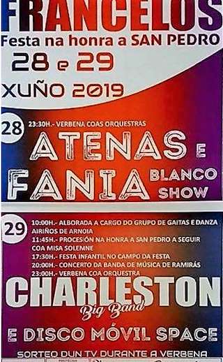Fechas, información, programa, cartel, imágenes, mapa y ubicación de San Pedro de Francelos (2024)  en  Ribadavia