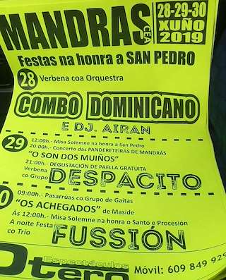 Fechas, información, programa, cartel, imágenes, mapa y ubicación de San Pedro de Mandrás (2024)  en  San Cristovo de Cea