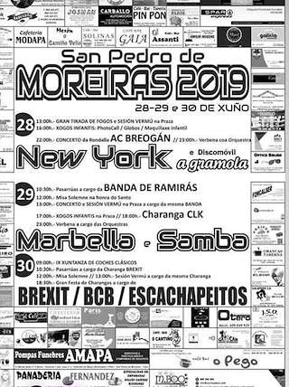 Fechas, información, programa, cartel, imágenes, mapa y ubicación de San Pedro de Moreiras (2024)  en  Toén