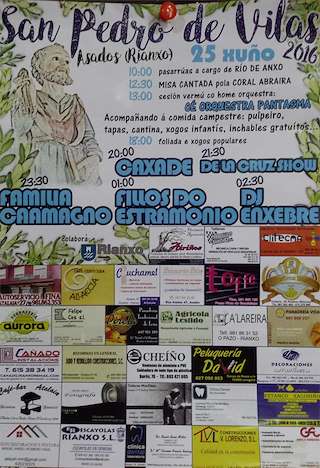 Fechas, información, programa, cartel, imágenes, mapa y ubicación de San Pedro de Vilas (2024)  en  Rianxo