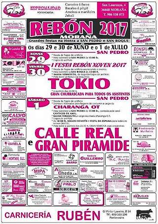 Fechas, información, programa, cartel, imágenes, mapa y ubicación de San Pedro e San Roque de Rebón (2024)  en  Moraña