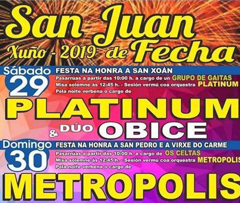 San Pedro, San Xoán e a Virxe do Carme de Fecha (2024) en Santiago de Compostela