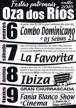 Fechas, información, programa, cartel, imágenes, mapa y ubicación de San Pedro y Santísimo Sacramento de Oza  (2024)  en  Oza Cesuras