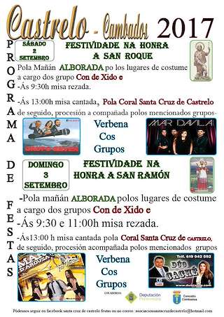 Fechas, información, programa, cartel, imágenes, mapa y ubicación de San Ramón de Castrelo  en  Cambados