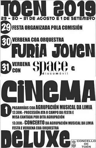 Fechas, información, programa, cartel, imágenes, mapa y ubicación de San Roque de Alongos  en  Toén