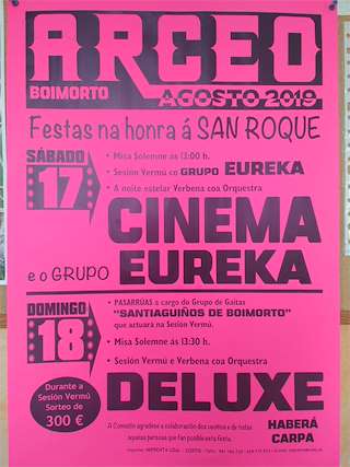 Fechas, información, programa, cartel, imágenes, mapa y ubicación de San Roque de Arceo  en  Boimorto