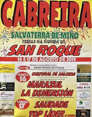 Fechas, información, programa, cartel, imágenes, mapa y ubicación de San Roque de Cabreira  en  Salvaterra do Miño