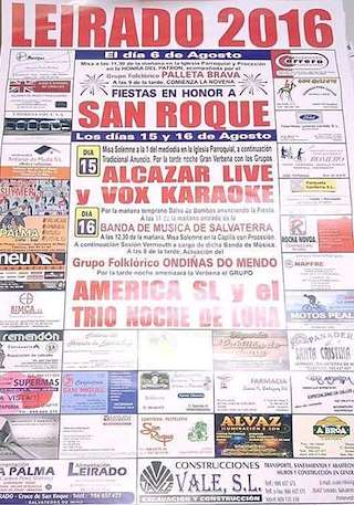 Fechas, información, programa, cartel, imágenes, mapa y ubicación de San Roque de Leirado  en  Salvaterra do Miño