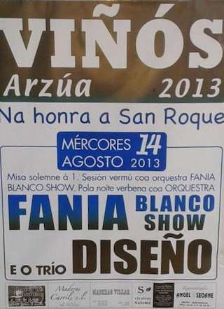 Fechas, información, programa, cartel, imágenes, mapa y ubicación de San Roque de Viñós  en  Arzúa