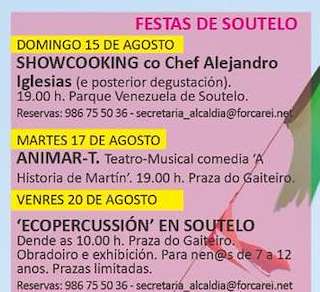 Fechas, información, programa, cartel, imágenes, mapa y ubicación de San Roque e Nosa Señora do Carme de Soutelo  en  Forcarei