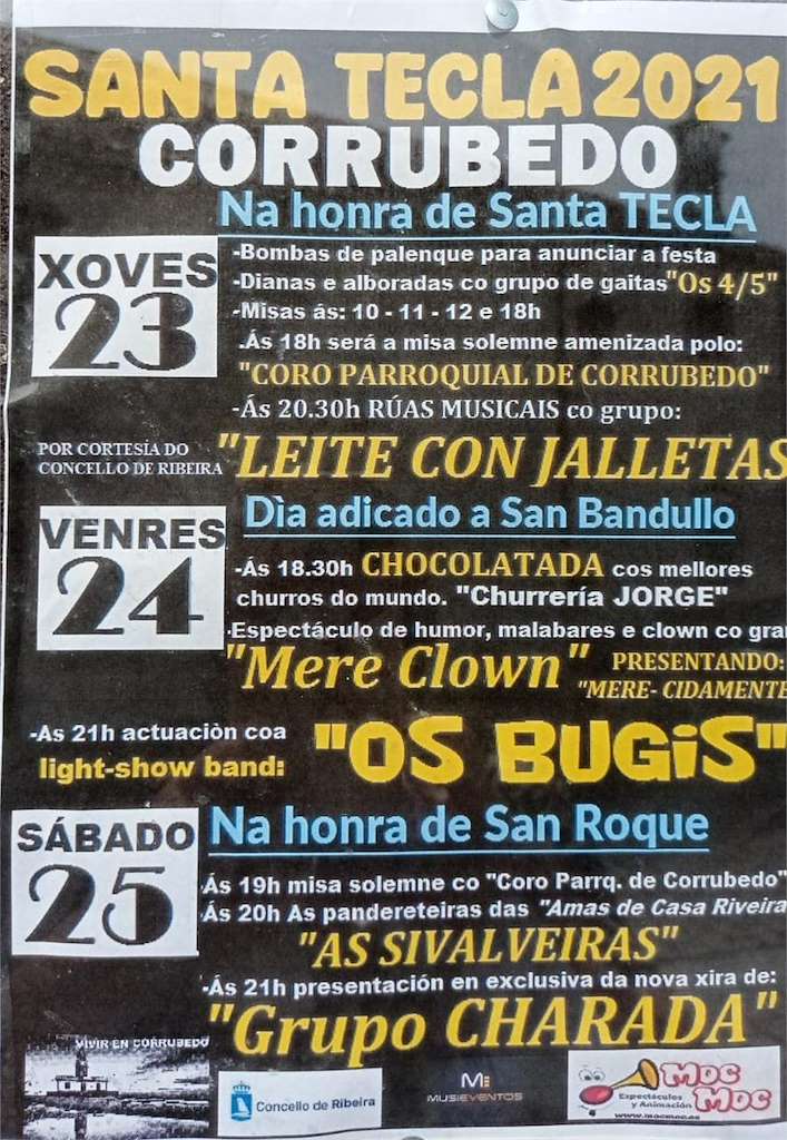 San Roque e Santa Tecla de Corrubedo en Ribeira