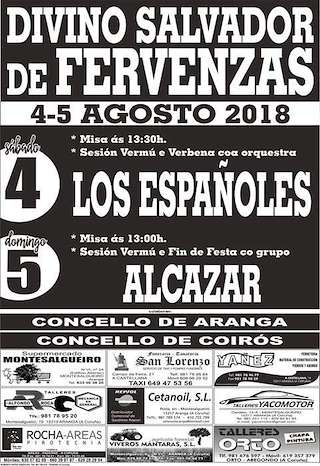 Fechas, información, programa, cartel, imágenes, mapa y ubicación de San Salvador de Fervenzas  en  Aranga