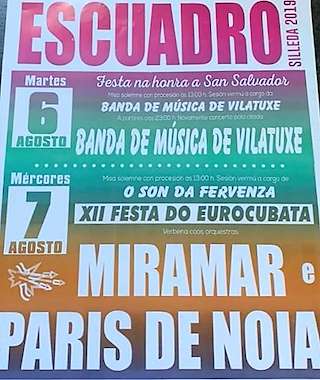 Fechas, información, programa, cartel, imágenes, mapa y ubicación de San Salvador e a Virxe do Carme de Escuadro  en  Silleda