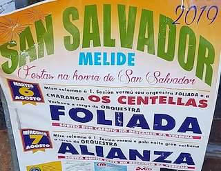 Fechas, información, programa, cartel, imágenes, mapa y ubicación de San Salvador  en  Melide
