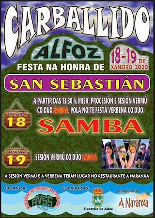 Fechas, información, programa, cartel, imágenes, mapa y ubicación de San Sebastián de Carballido  en  Alfoz