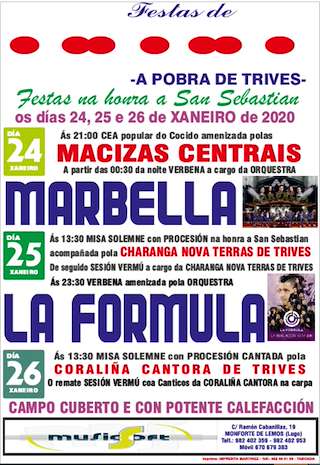 Fechas, información, programa, cartel, imágenes, mapa y ubicación de San Sebastián de Piñeiro - XXVIII Cea do Cocido  en  A Pobra de Trives