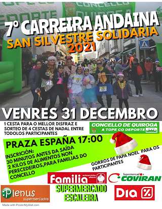 Fechas, información, programa, cartel, imágenes, mapa y ubicación de IX San Silvestre (2024)  en  Quiroga