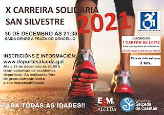 Fechas, información, programa, cartel, imágenes, mapa y ubicación de XI San Silvestre Solidaria  en  Salceda de Caselas