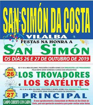 Fechas, información, programa, cartel, imágenes, mapa y ubicación de San Simón da Costa   en  Vilalba