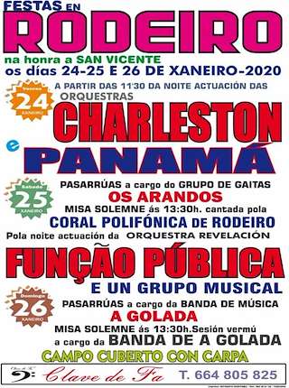 Fechas, información, programa, cartel, imágenes, mapa y ubicación de San Vicente  en  Rodeiro