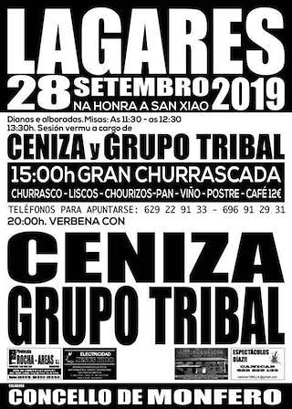 Fechas, información, programa, cartel, imágenes, mapa y ubicación de San Xiao de Lagares  en  Monfero
