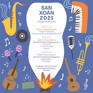Fechas, información, programa, cartel, imágenes, mapa y ubicación de San Xoán Bautista (2024)  en  Carballo