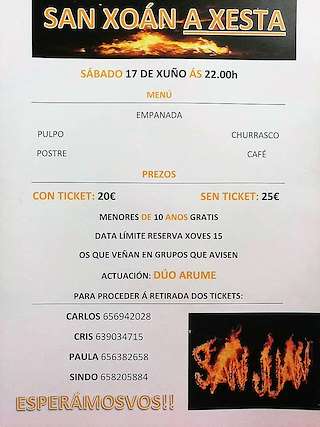 Fechas, información, programa, cartel, imágenes, mapa y ubicación de San Xoán da Xesta  (2024)  en  Lalín