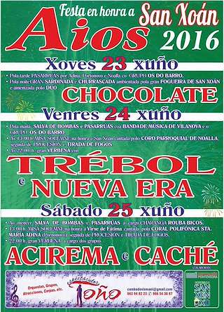 Fechas, información, programa, cartel, imágenes, mapa y ubicación de San Xoán de Aios (2024)  en  Sanxenxo