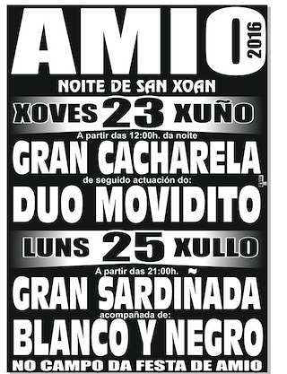 Fechas, información, programa, cartel, imágenes, mapa y ubicación de San Xoan de Amio (2024)  en  Santiago de Compostela
