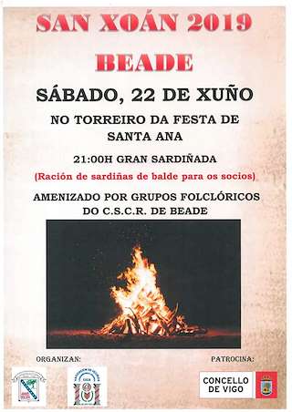 Fechas, información, programa, cartel, imágenes, mapa y ubicación de San Xoán de Beade (2024)  en  Vigo