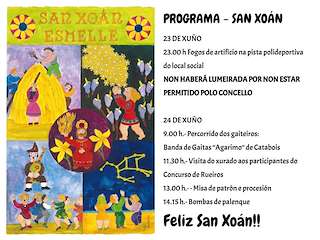 Fechas, información, programa, cartel, imágenes, mapa y ubicación de San Xoán de Esmelle (2024)  en  Ferrol