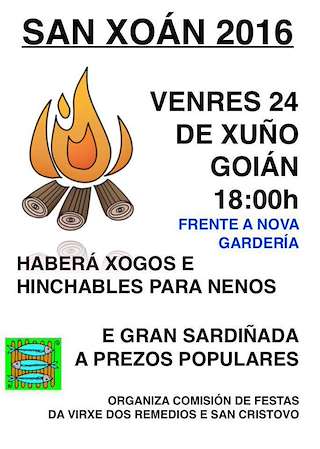 Fechas, información, programa, cartel, imágenes, mapa y ubicación de San Xoán de Goián (2024)  en  Tomiño