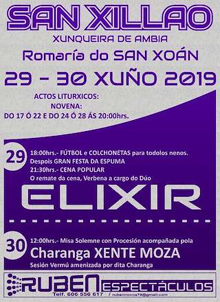 Fechas, información, programa, cartel, imágenes, mapa y ubicación de San Xoán de San Xillao (2024)  en  Xunqueira de Ambía