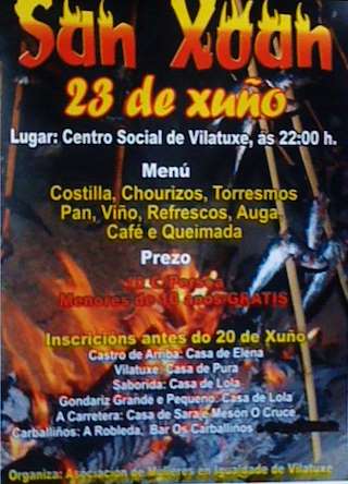 Fechas, información, programa, cartel, imágenes, mapa y ubicación de San Xoán de Vilatuxe (2024)  en  Lalín