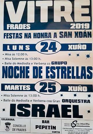Fechas, información, programa, cartel, imágenes, mapa y ubicación de San Xoán de Vitre (2024)  en  Frades