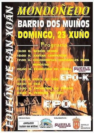 Fechas, información, programa, cartel, imágenes, mapa y ubicación de San Xoán do Barrio dos Muiños (2024)  en  Mondoñedo