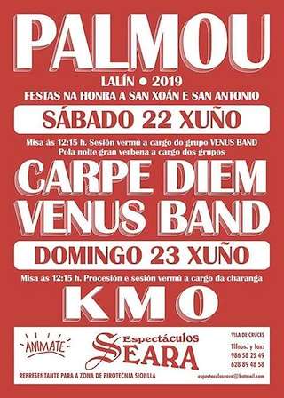 Fechas, información, programa, cartel, imágenes, mapa y ubicación de San Xoán e San Antonio de Palmou (2024)  en  Lalín