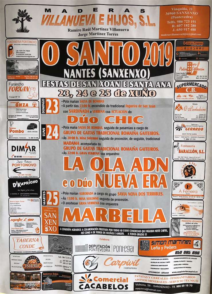 San Xoán e Santa Ana de O Santo (2024) en Sanxenxo