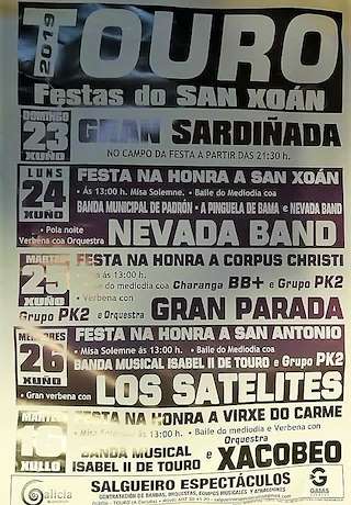 Fechas, información, programa, cartel, imágenes, mapa y ubicación de San Xoán (2024)  en  Touro