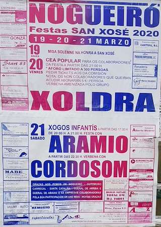 Fechas, información, programa, cartel, imágenes, mapa y ubicación de San Xosé de Nogueiró  en  Cartelle